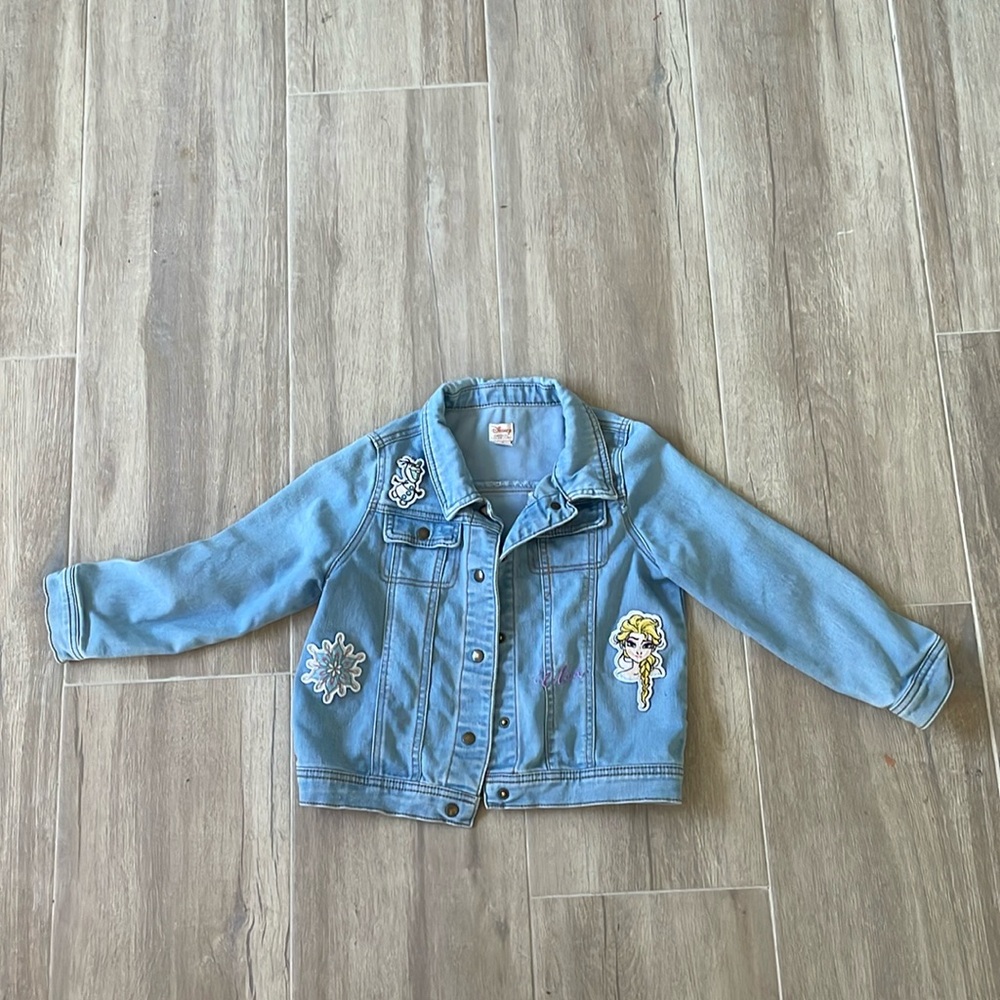 7/8 Disney Elsa denim jacket